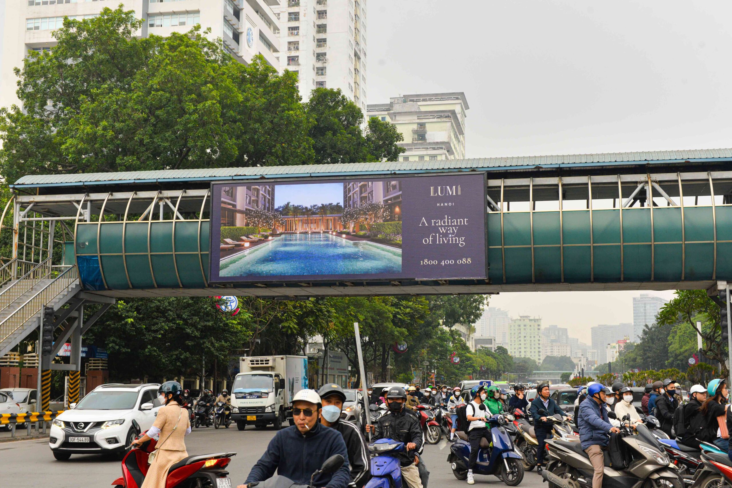 Ảnh gần hướng nhìn từ Liễu Giai đi Nguyễn Chí Thanh (NC)
