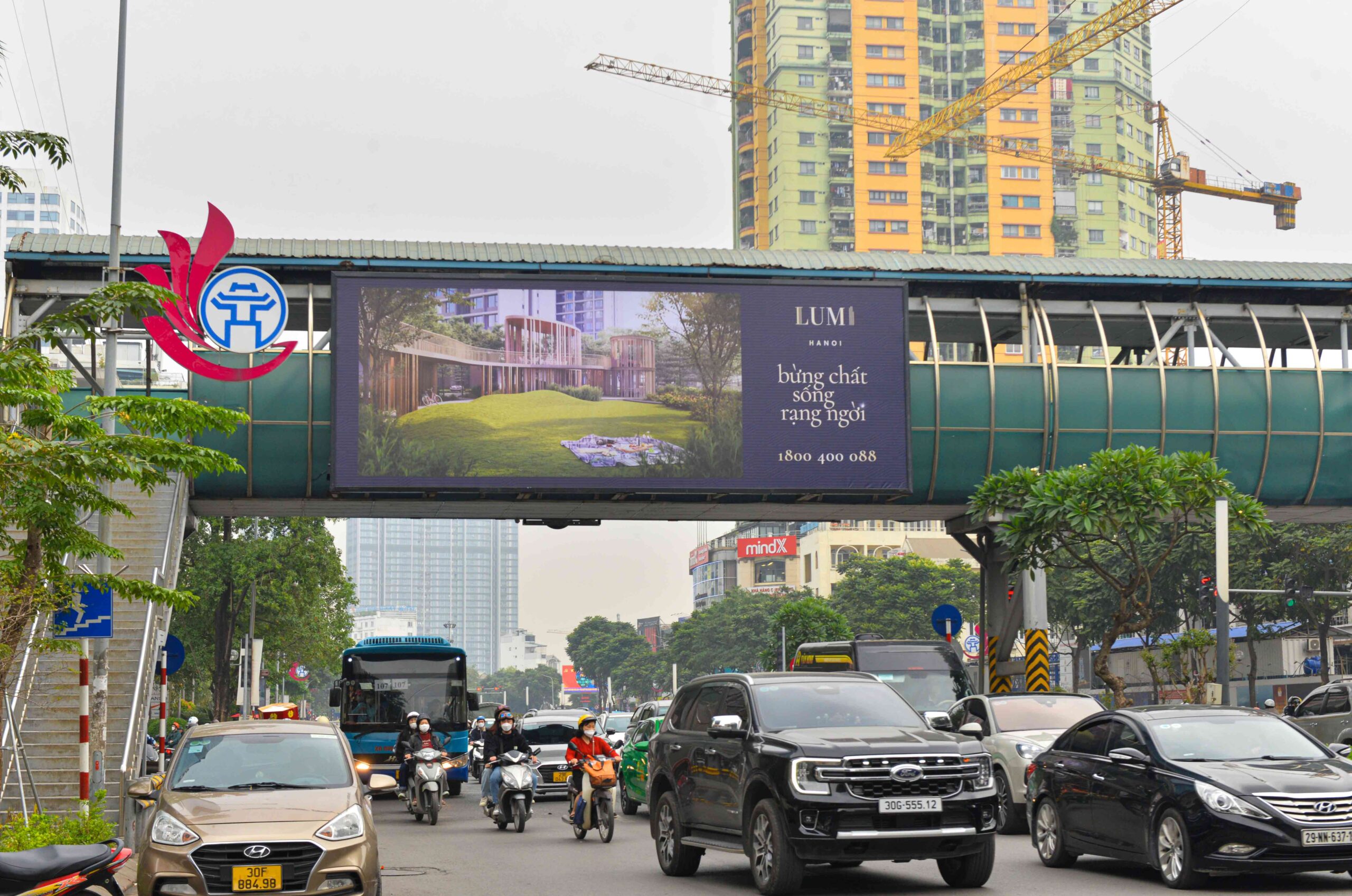Ảnh gần hướng nhìn từ Nguyễn Chí Thanh đi Liễu Giai (NC)