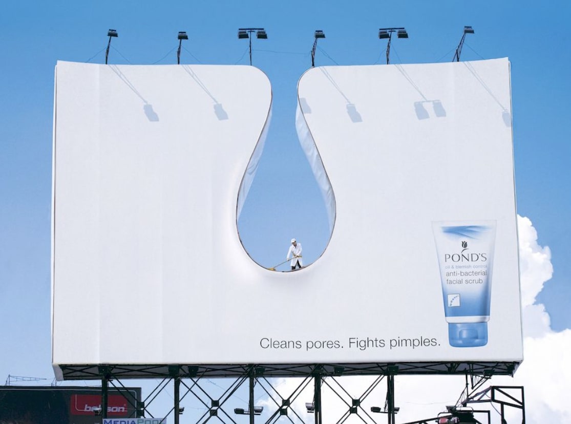 Biển quảng cáo 3D độc lạ của Pond’s