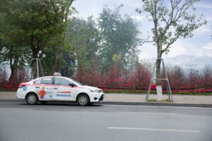 Quảng cáo trên xe của hãng Taxi Group