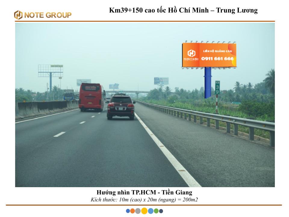Billboard Km39+150 cao tốc Hồ Chí Minh – Trung Lương