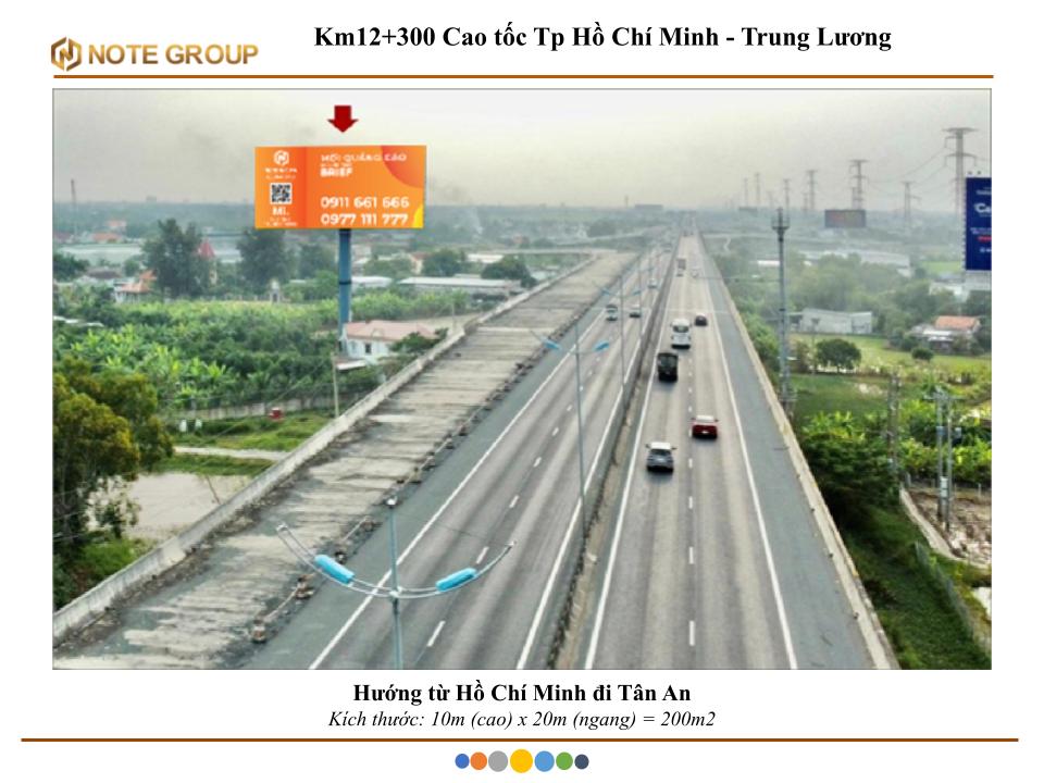 Billboard Km12+300 Cao tốc Hồ Chí Minh – Trung Lương