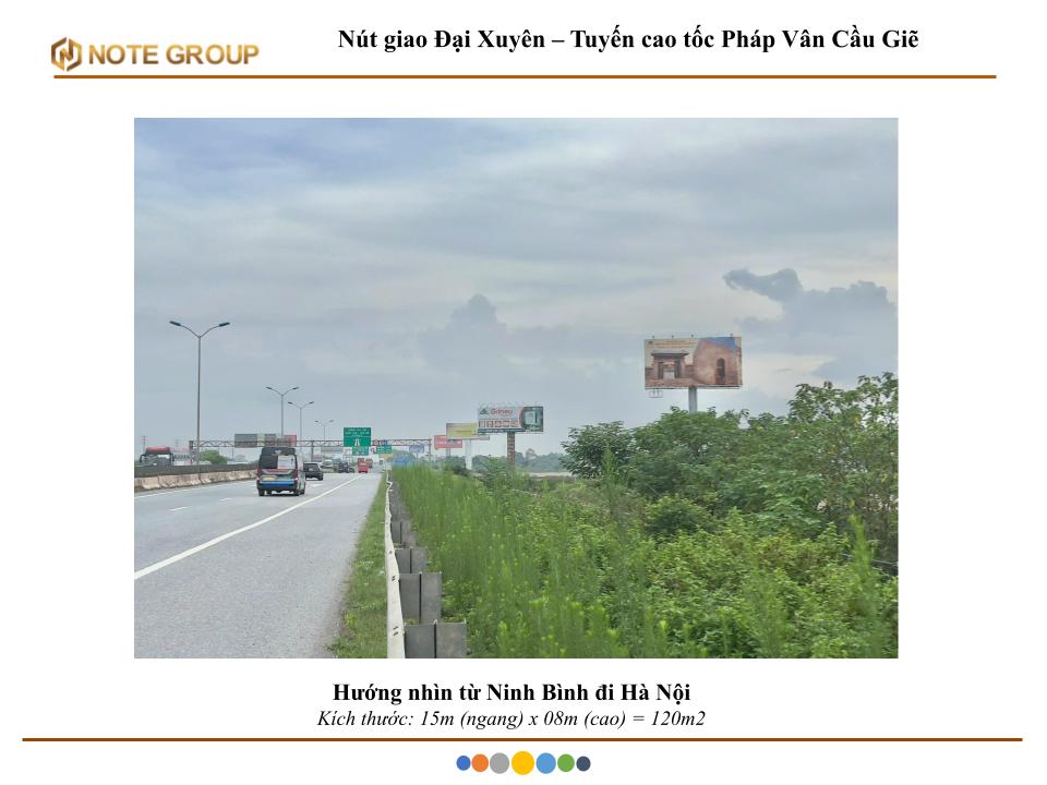 Billboard Nút giao Đại Xuyên – Tuyến cao tốc Pháp Vân Cầu Giẽ