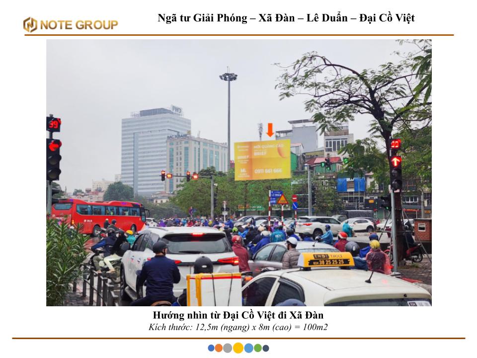 Billboard Ngã tư Giải Phóng – Xã Đàn – Lê Duẩn – Đại Cồ Việt
