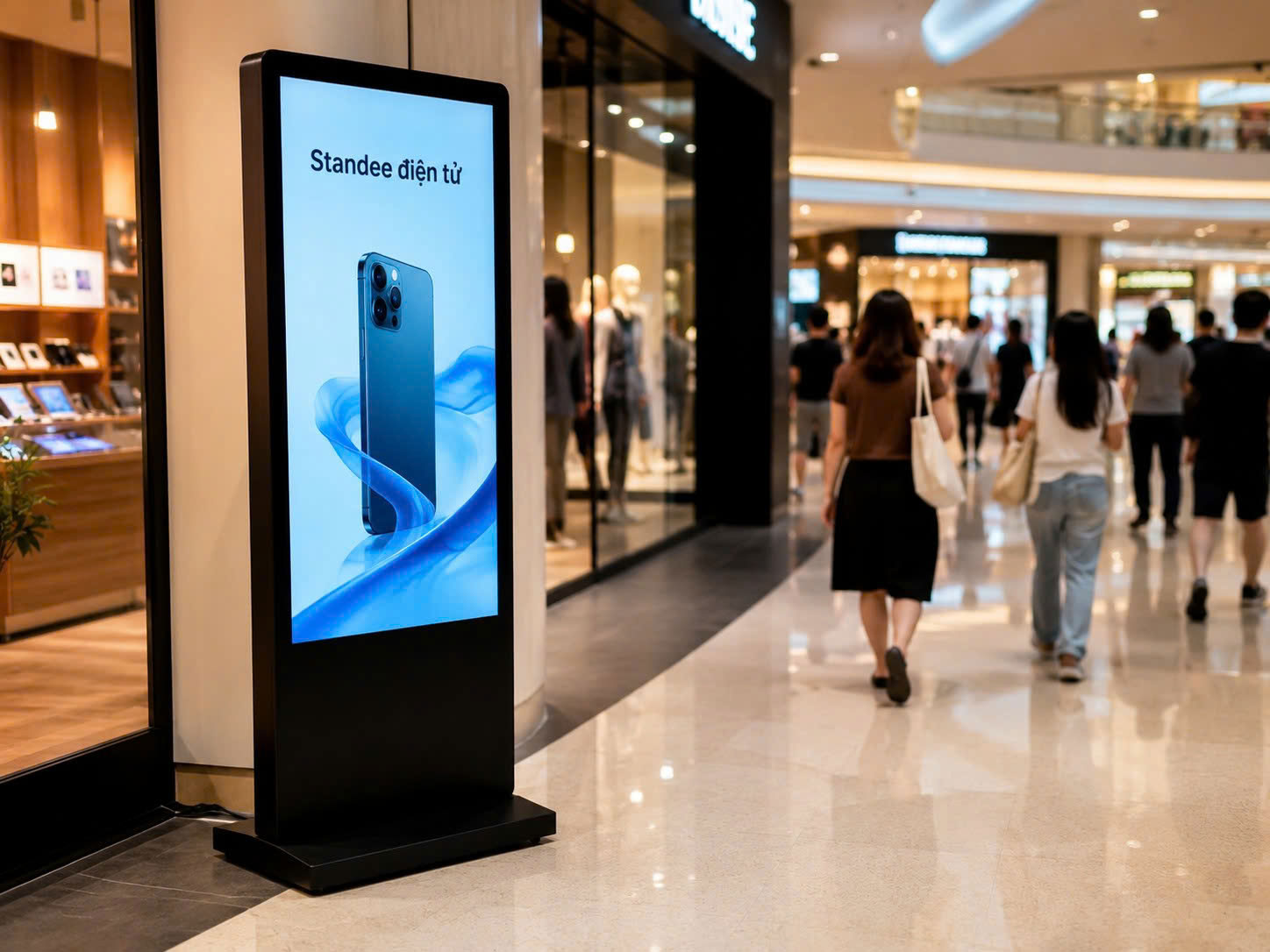 Standee điện tử và những ưu điểm nổi bật cho thương hiệu